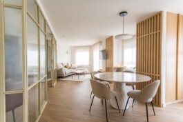 Proyecto Paz. Vista general del proyecto residencial. Interiorismo y decoración de Blanco Pimienta. 